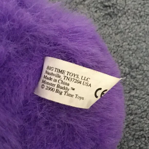 rare European vintage My Pet monster plush toy purple stuffed animal retro - Picture 10 of 12